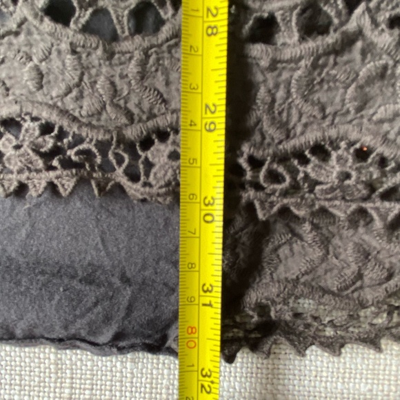 XCVI Dk. Green Floral Embroidery Oversized Fit Boho Tunic Top- Sz-S - Picture 15 of 16